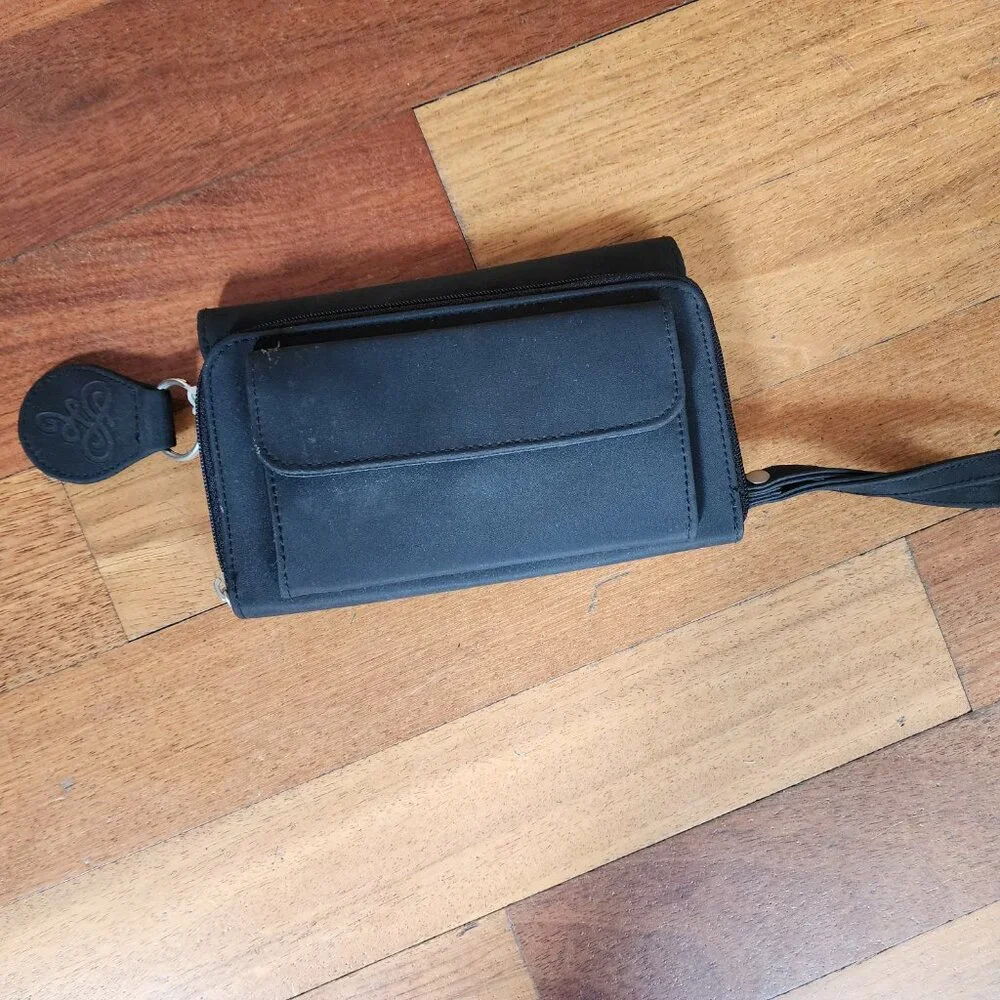 NWOT Walmart Black Organizer Wristlet Wallet